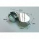 Loupes 10x Glass Jeweler Loupe Loop Eye Magnifier Magnifying Magnifier Metal Body Silver (10x21mm)