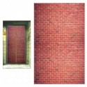 Curtains Door, Red Brick Wall Party Backdrop, Halloween Christmas Decoration